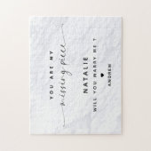 Puzzle Will You Marry Me Proposal Simple Clean White (Vertical)