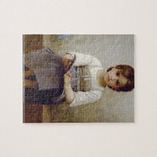 Puzzle William-Adolphe Bouguereau - la leçon difficile (Horizontal)