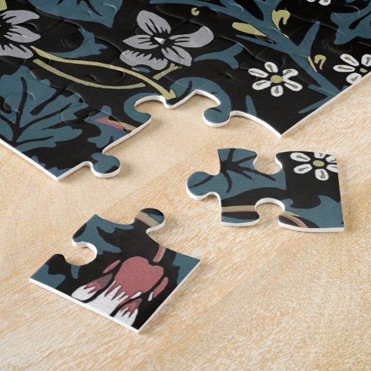 Puzzle William Morris Blackthorn Floral Art Nouveau Main- (Côté)