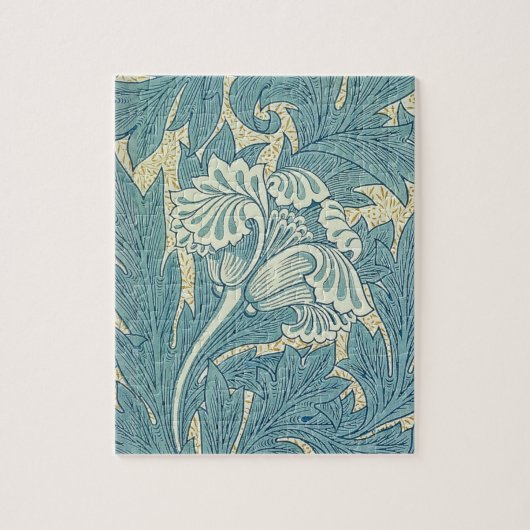 Puzzle William Morris Classique Tulipe Bleu Floral (Vertical)