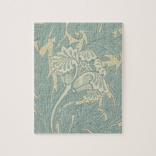 Puzzle William Morris Classique Tulipe Bleu Floral (Vertical)