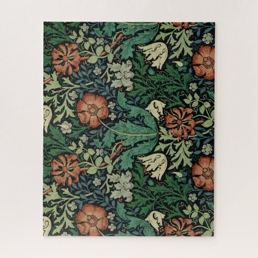 Puzzle William Morris Compton Floral Art (Vertical)