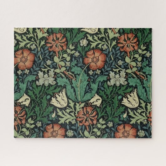 Puzzle William Morris Compton Floral Art (Horizontal)
