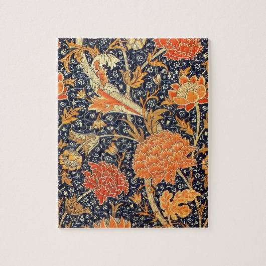 Puzzle William Morris Cray Floral Art nouveau Motif (Vertical)