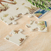 Puzzle William Morris Deer par une Tapisserie Brook Beige (Côté)