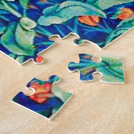 Puzzle William Morris "Deux Hares" dans une forêt (Côté)