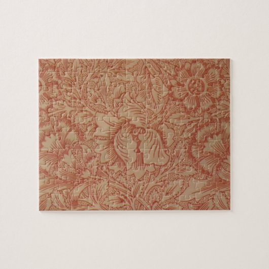 Puzzle William Morris Fleur de pavot rose Floral (Horizontal)