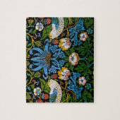 Puzzle William Morris Fleurs d'oiseaux Fleurs de fraises  (Vertical)