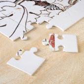 Puzzle William morris fleurs élégante illustration floral (Côté)