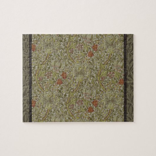 Puzzle William Morris Floral Lys willow art design (Horizontal)