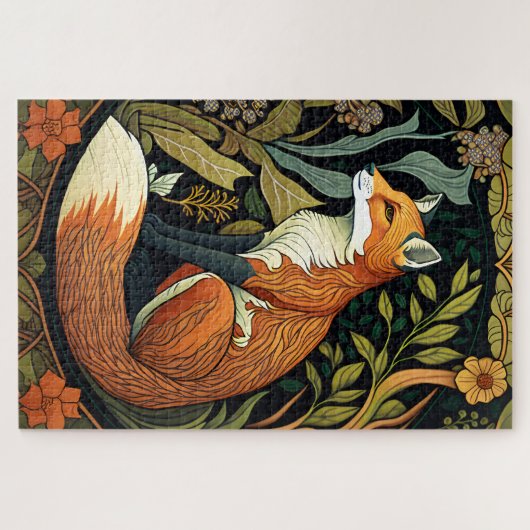 Puzzle William Morris Fox Jigsaw (Horizontal)