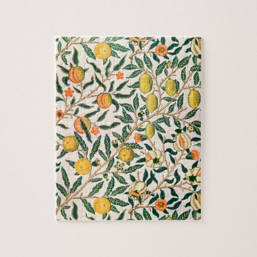 Puzzle William Morris Fruit grenade Ornement blanc (Vertical)
