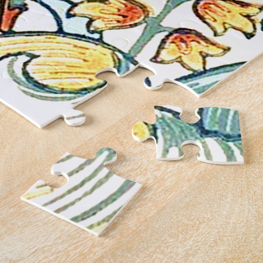 Puzzle William Morris Golden Lily modèle floral (Côté)