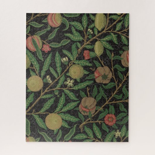 Puzzle William Morris grenade Fruit noir (Vertical)
