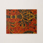 Puzzle William Morris Inde Floral rouge (Horizontal)