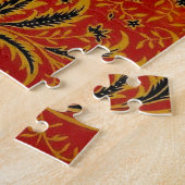 Puzzle William Morris India Rouge Floral Vintage Classiqu (Côté)