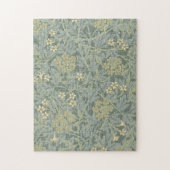 Puzzle William Morris Jasmine Bleu Vert Art Botanique (Vertical)