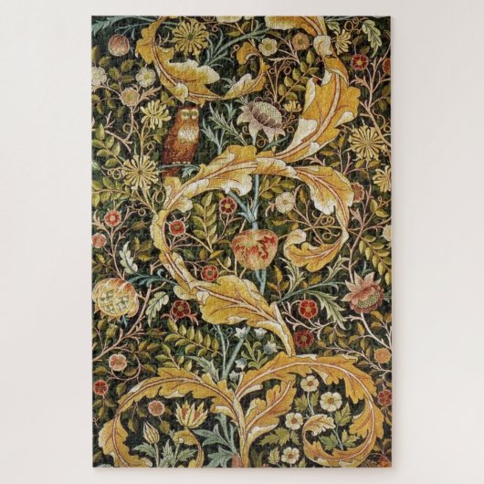 Puzzle William Morris Owl et Acanthus (Vertical)