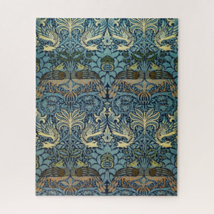 Puzzle William Morris Paon et Dragon Tissé