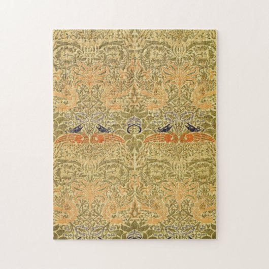 Puzzle William Morris Peacock & Dragon Arts & Artisanat (Vertical)