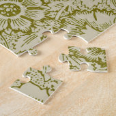 Puzzle William Morris Poppy Classic Floral Green (Côté)