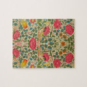 Puzzle William Morris Rose Floral Chintz rose (Horizontal)