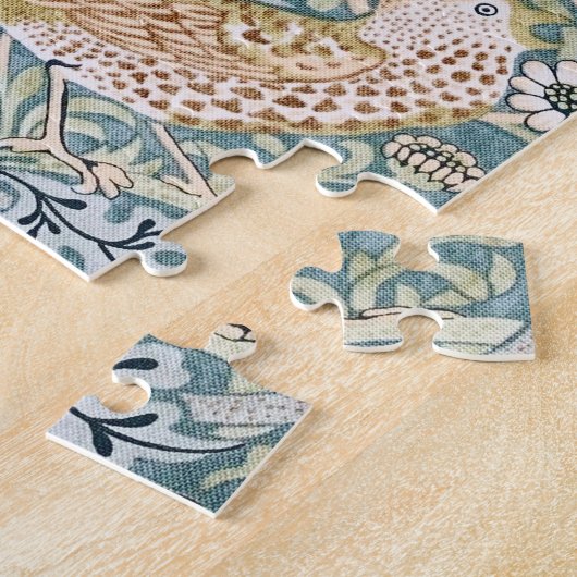 Puzzle William Morris Strawberry Thief Design de lumière (Côté)