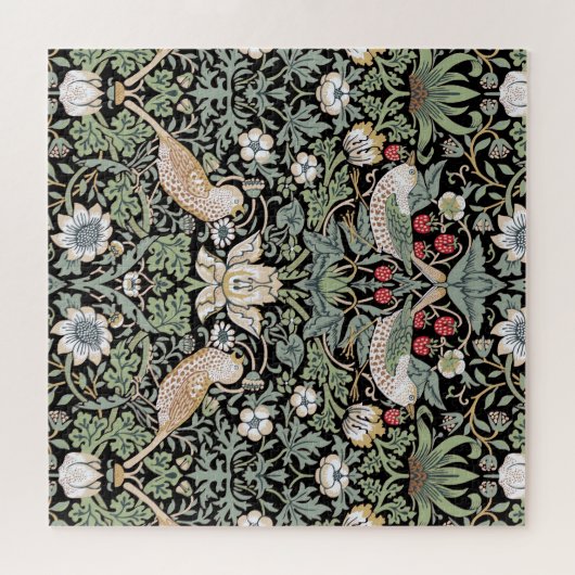 Puzzle William Morris Strawberry Thief I Black Birds (Horizontal)