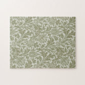 Puzzle William Morris Thistle Sage Green Motif (Horizontal)