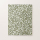 Puzzle William Morris Thistle Sage Green Motif (Vertical)