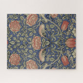 Puzzle William Morris Tudor Fond d'écran Rose (Horizontal)