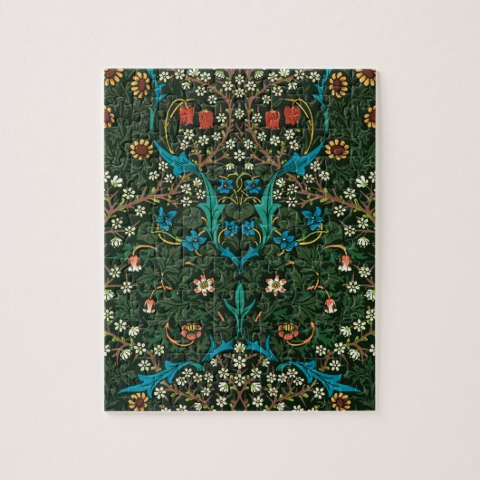 Puzzle William Morris Tulip Motif floral (Vertical)