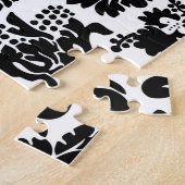 Puzzle William Morris Venetian Black White Floral (Côté)