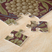 Puzzle William Morris Vine Grappe Rouge Vert Art (Côté)