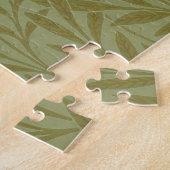 Puzzle William Morris Willow Antique Green Leaf Vine Art (Côté)