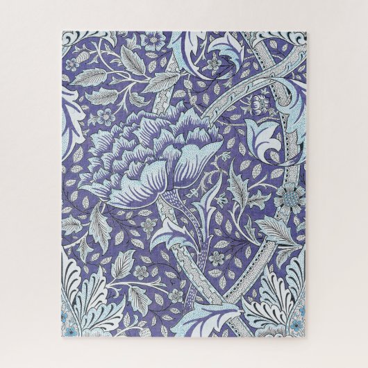 Puzzle William Morris Windrush fleurs bleues (Vertical)