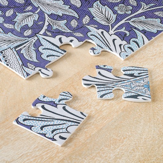 Puzzle William Morris Windrush fleurs bleues (Côté)