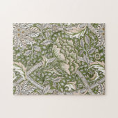 Puzzle : William Morris Windrush Motif Vert : Vintage (Horizontal)