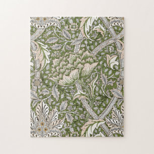 Puzzle : William Morris Windrush Motif Vert : Vintage
