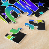 Puzzle "WILLOW" Prénom, Amusant "HEUREUX ANNIVERSAIRE" (Côté)