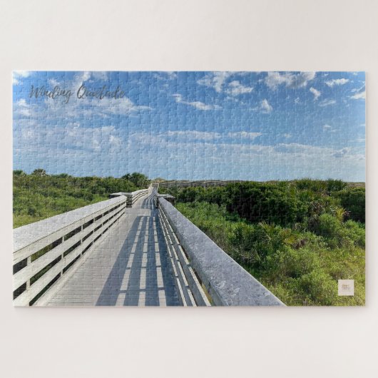 Puzzle Winding Quietude - Florida Boardwalk | Ember tranq (Horizontal)
