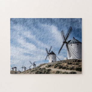 Puzzle Windmills Consuegra Toledo Espagne Rocky Terrain J