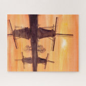Puzzle Windmills Sunset (Horizontal)