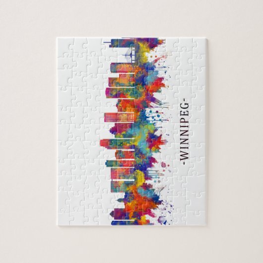 Puzzle Winnipeg Manitoba Skyline (Vertical)