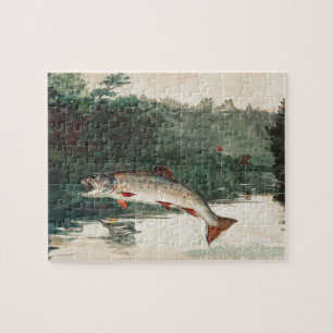 Puzzle Winslow Homer sautant la truite
