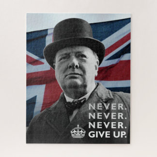 Puzzle Winston Churchill "N'abandonne jamais"