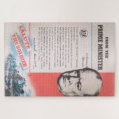 Puzzle Winston Churchill, réimpression d'affiche (Horizontal)