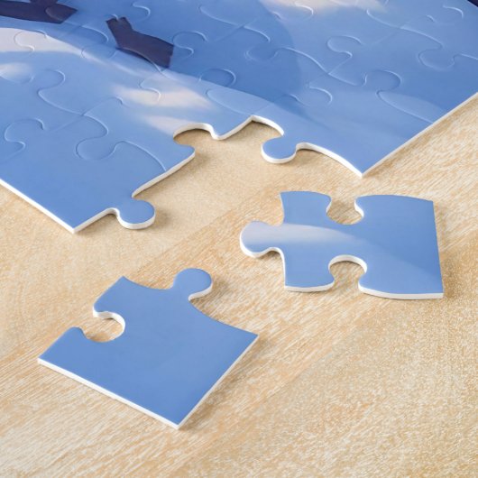 Puzzle Winter Foxes on a Snowy Winter Day  (Côté)