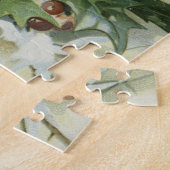 Puzzle Winter House Vintage Illustration (Côté)