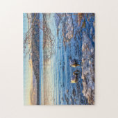 Puzzle Winter Mountain 4k Papier peint Simple Paysage Pho (Vertical)